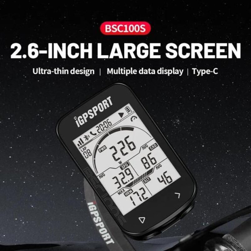 GPS 자전거 컴퓨터 IGPSPORT BSC100S 사이클 무선 속도계 디지털 스톱워치 사이클링 오속도계