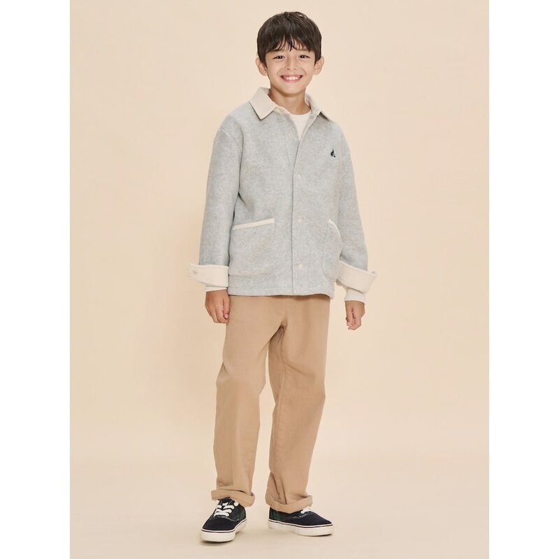 24FW 30플리스 칼라 재킷 라이트 그레이
