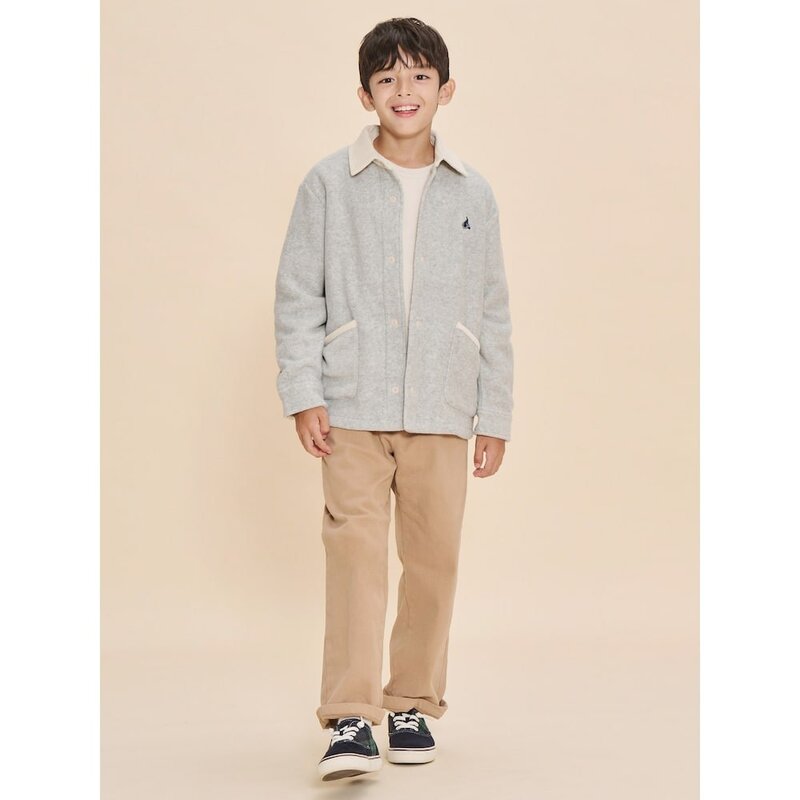 24FW 30플리스 칼라 재킷 라이트 그레이