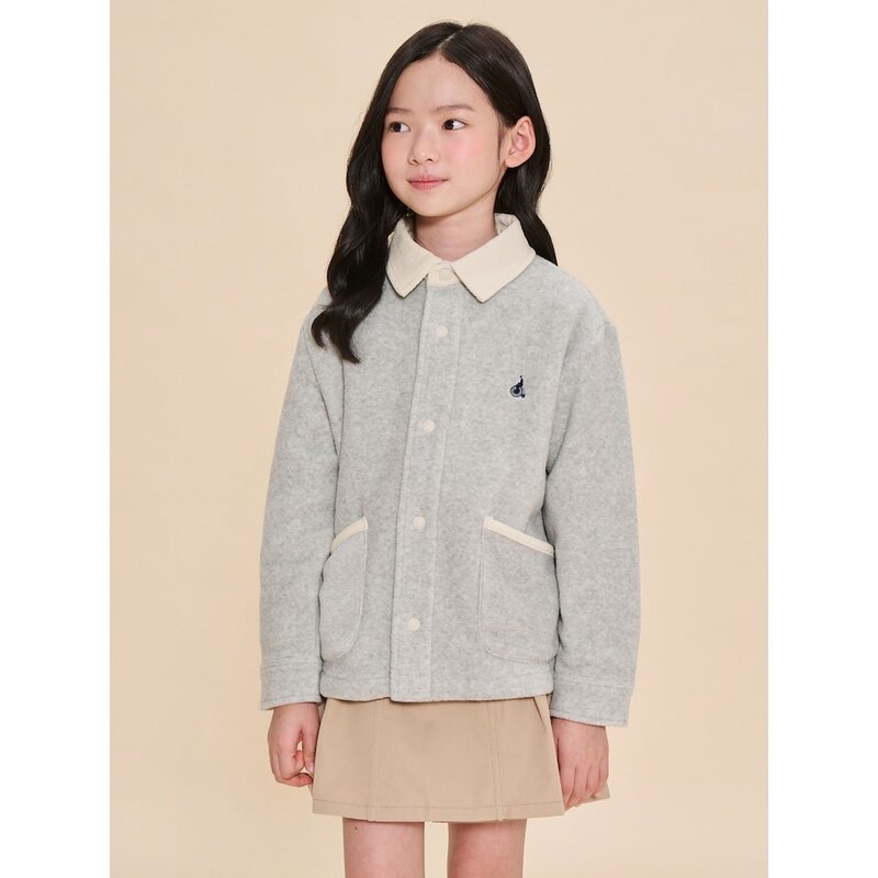 24FW 30플리스 칼라 재킷 라이트 그레이