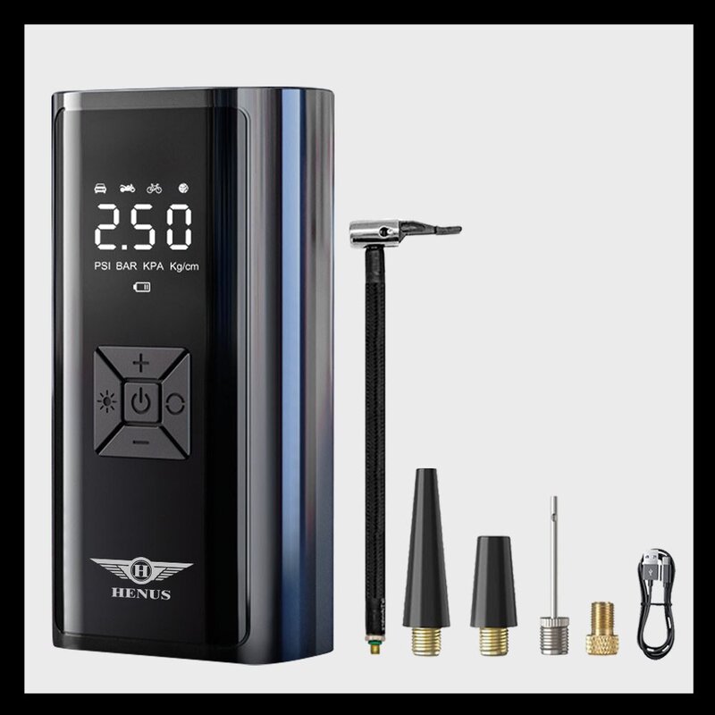 헤이즈 무선 공기압 주입기 무선 올인원 세트 에어펌프 6000mAh