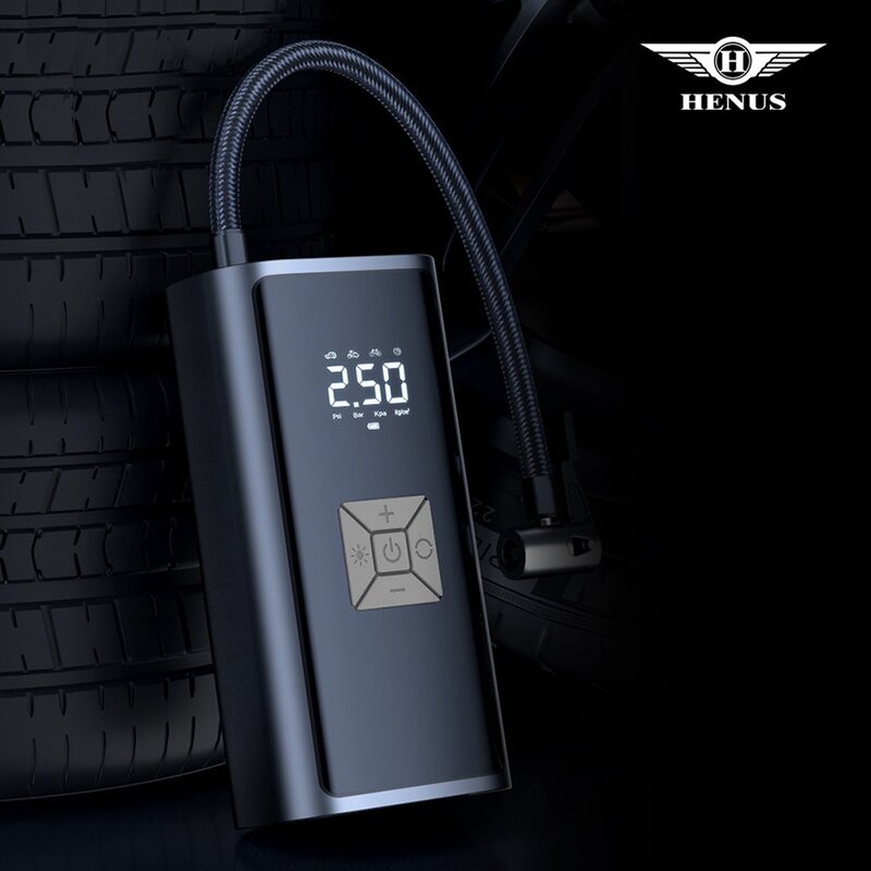 헤이즈 무선 공기압 주입기 무선 올인원 세트 에어펌프 6000mAh