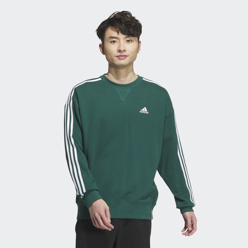 아디다스 에센셜 프렌치테리 스웨트셔츠 커플맨투맨 남성맨투맨 삼선맨투맨 루즈핏맨투맨 기본맨투맨 JF3930JH1052