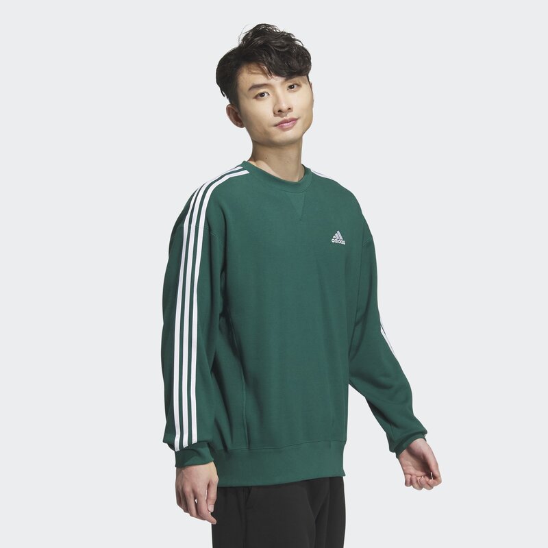 아디다스 에센셜 프렌치테리 스웨트셔츠 커플맨투맨 남성맨투맨 삼선맨투맨 루즈핏맨투맨 기본맨투맨 JF3930JH1052
